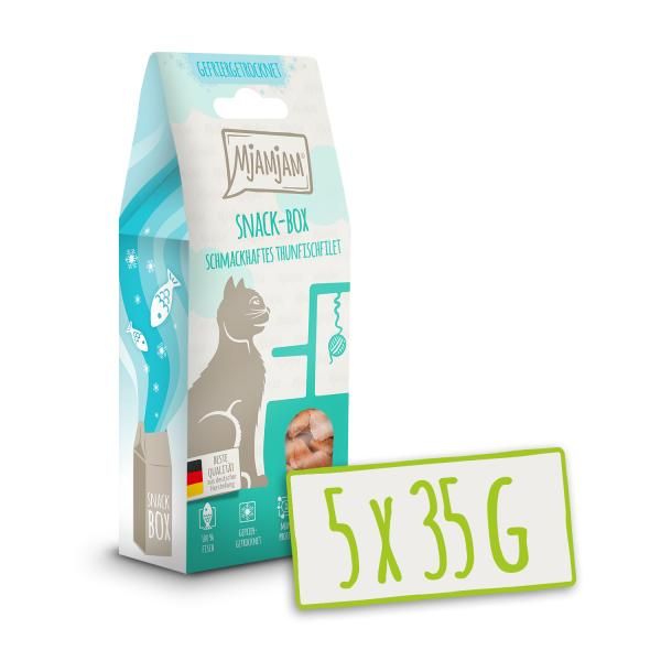 Mjamjam - Snackbox - schmackhaftes Thunfischfilet 5 x 35 g