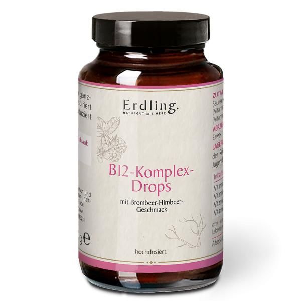 Waldkraft Vitamin B12-Komplex Brombeer - Himbeer Drops - 50 Stück - 0,05 Kilogramm Essen, Ketchup
