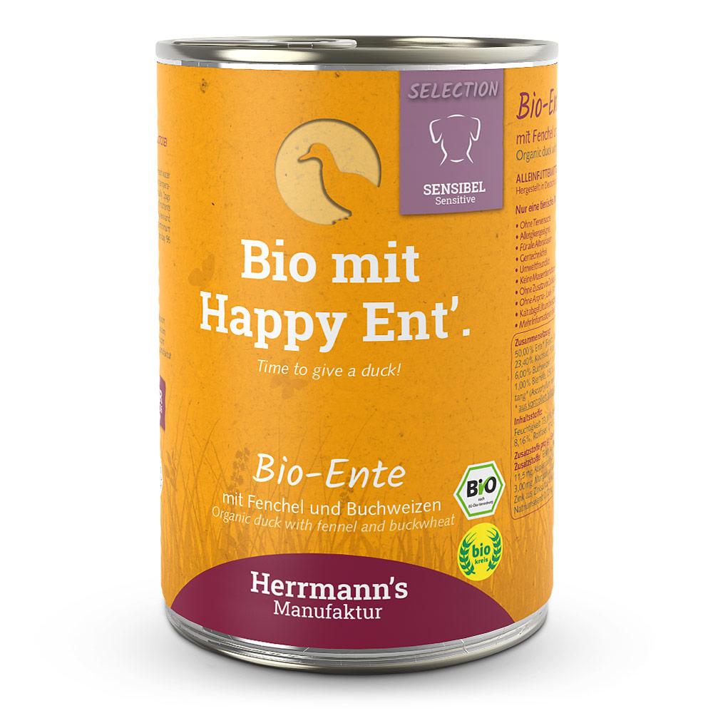 Herrmanns Herrmann's Selection Sensible Bio Ente mit Fenchel & Buchweizen 12 x 400 g