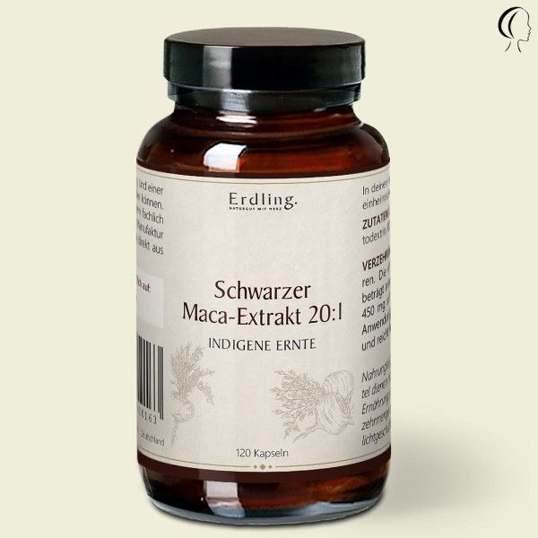 Waldkraft Schwarzes Maca-Extrakt 20:1 - 120 Kapseln - 0,066 Kilogramm Kräuterig, Kräuter, Pflanze, Würzen, Sirup
