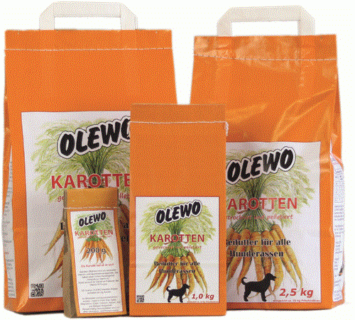 OLEWO Karotten-Pellets - 1,0 kg Beutel