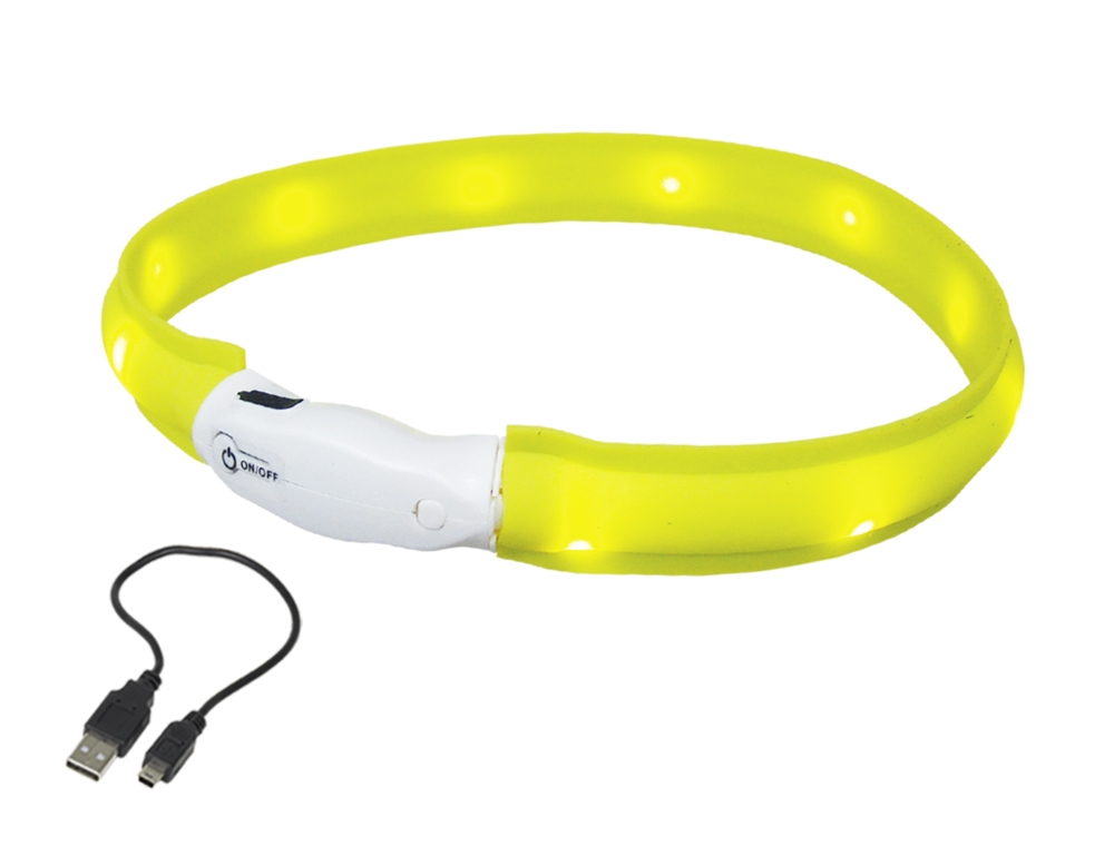 LED Leuchtband breit "VISIBLE" - gelb M