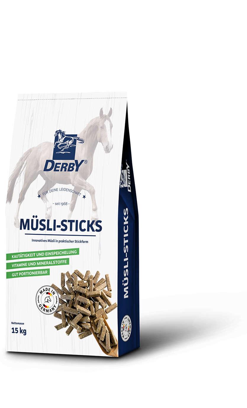 Derby Pferdefutter Müsli-Sticks - 15 Kilogramm