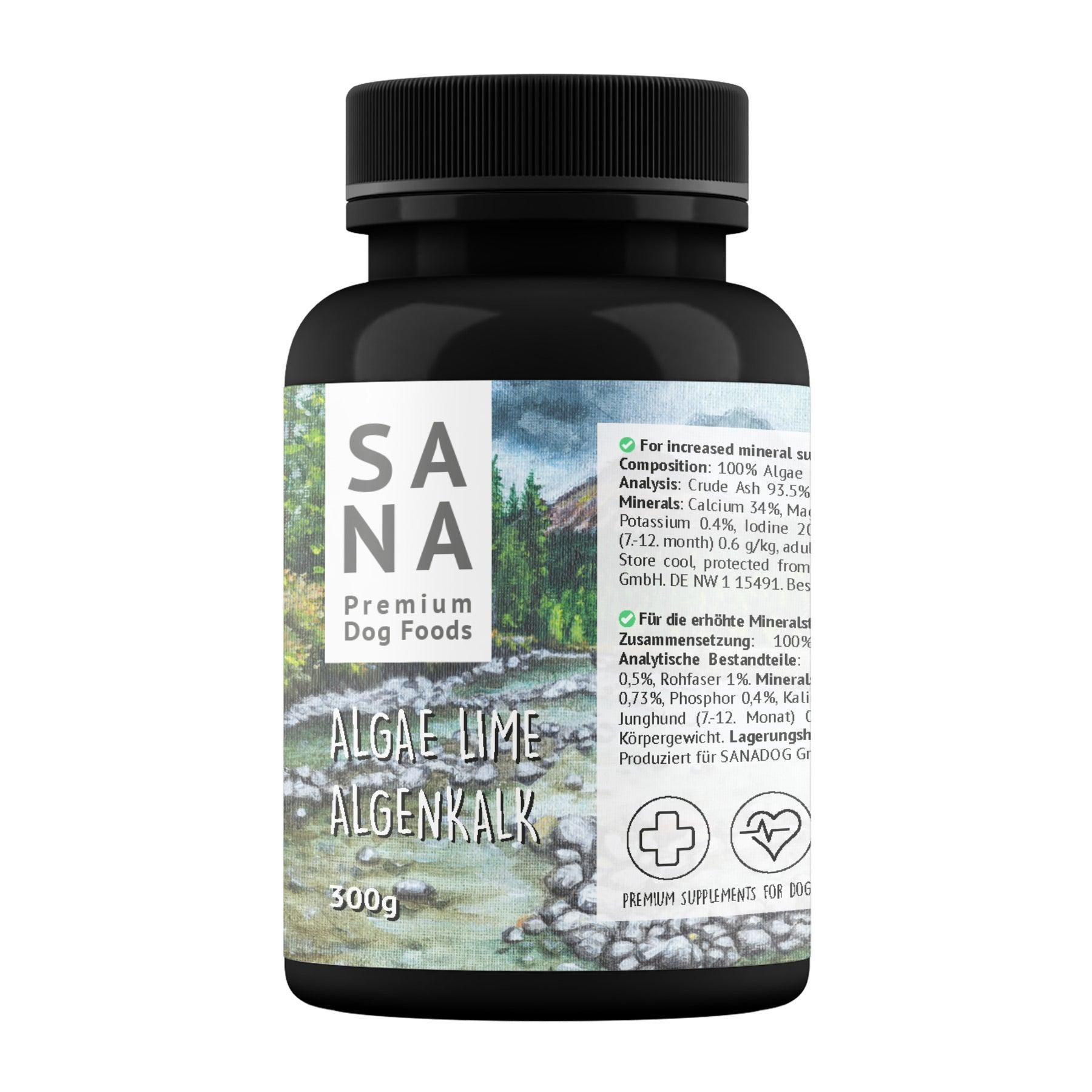 Sanadog Algenkalk - 0,3 Kilogramm Kräuter, Pflanze, Flasche, Astragalus
