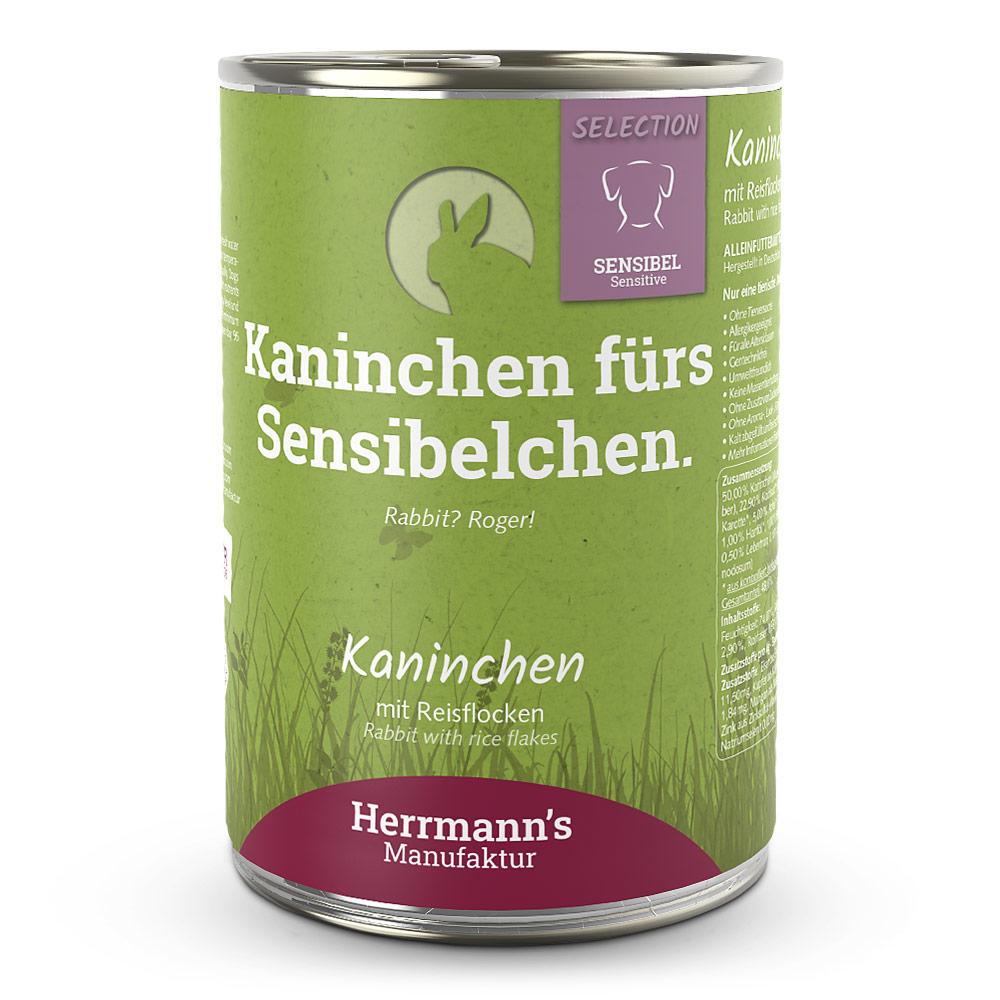 Herrmanns Herrmann's Selection Sensible Kaninchen mit Reisflocken 12 x 400 g