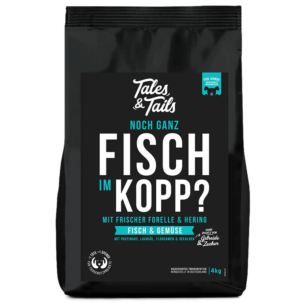 "Noch ganz Fisch im Kopp“ – Softfutter mit 60% Fisch – 4 kg