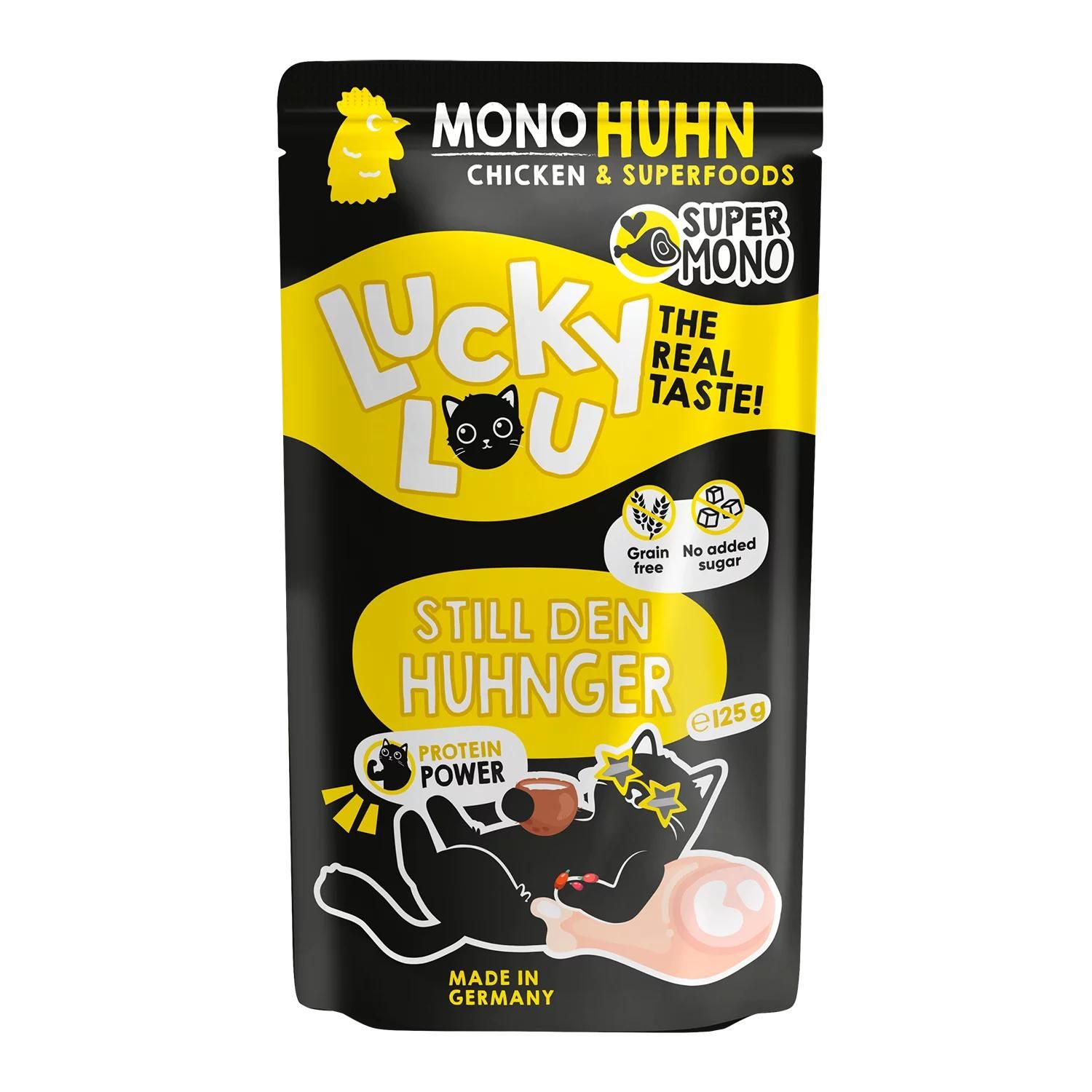 Petsnature Lucky Lou SuperMono Huhn 125g - 125 Gramm