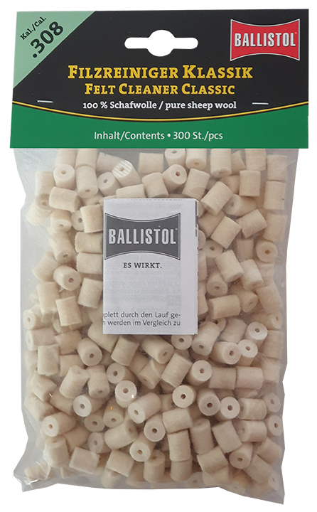 Ballistol Filzreiniger Klassik, Kal. .308, 300 Stück, DE/EN