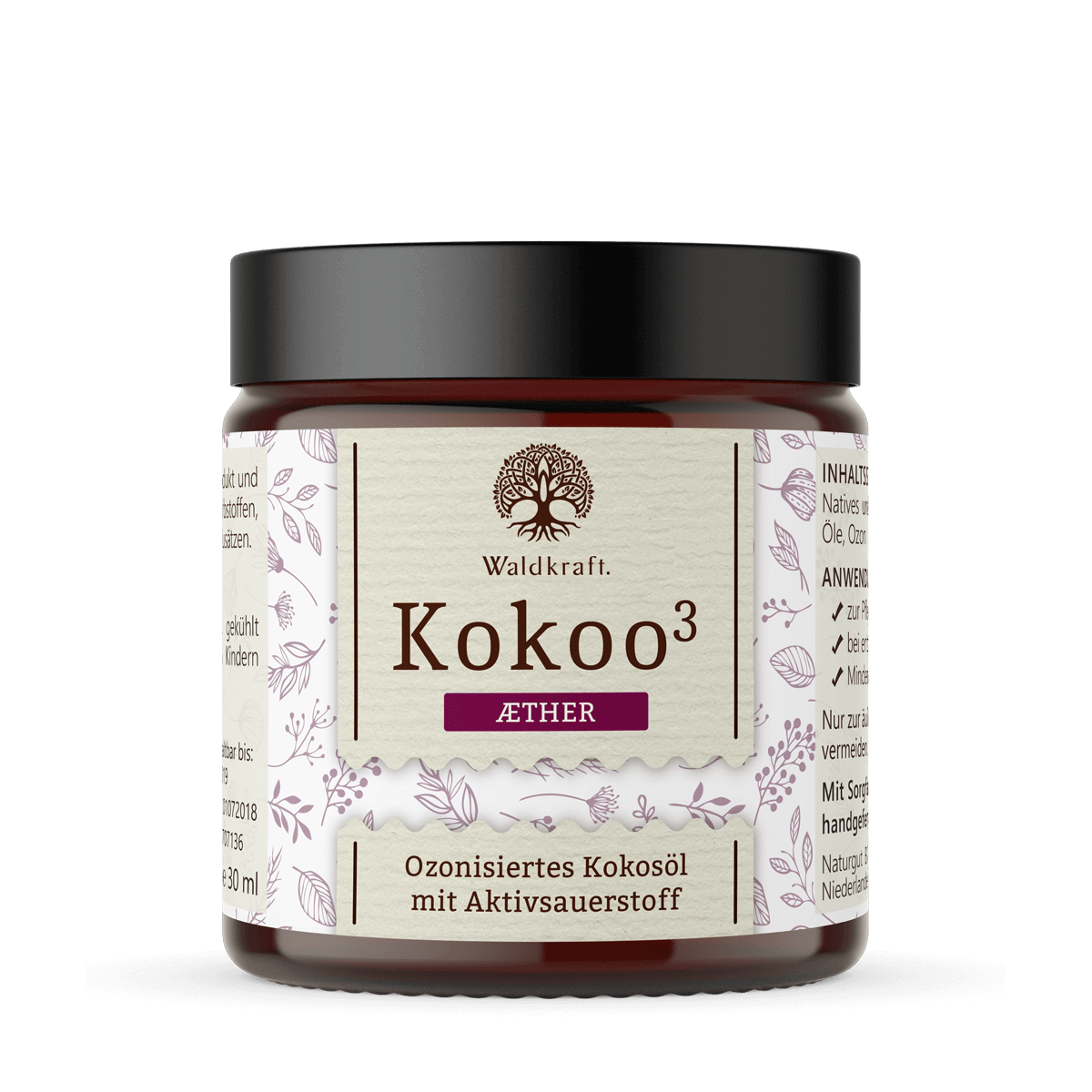 Kokoo3 Aether – Ozonisiertes Kokosöl mit ätherischen Ölen 30 ml