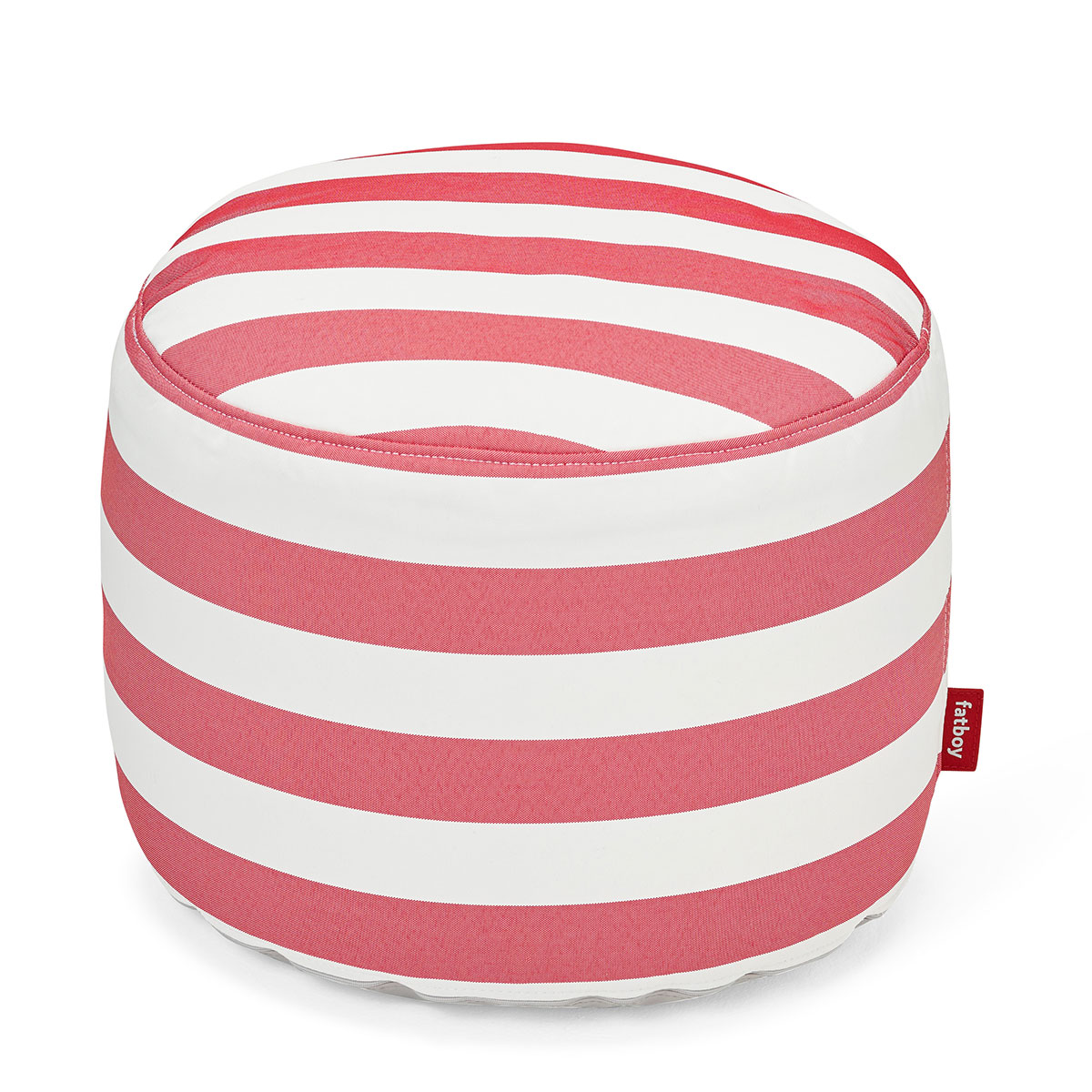 Point Outdoor Outdoor pouf Stripe Red