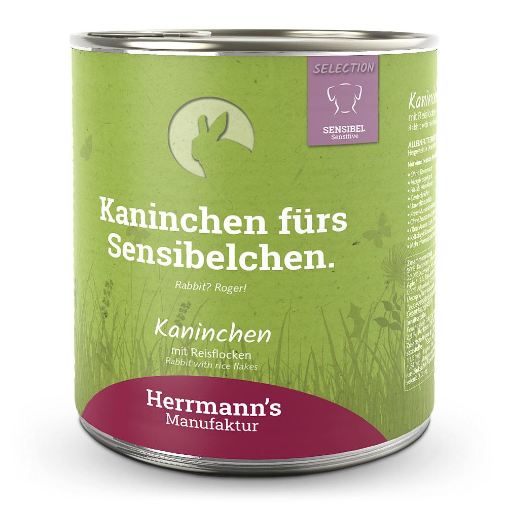 Herrmanns Herrmann's Selection Sensible Kaninchen mit Reisflocken 12 x 800 g