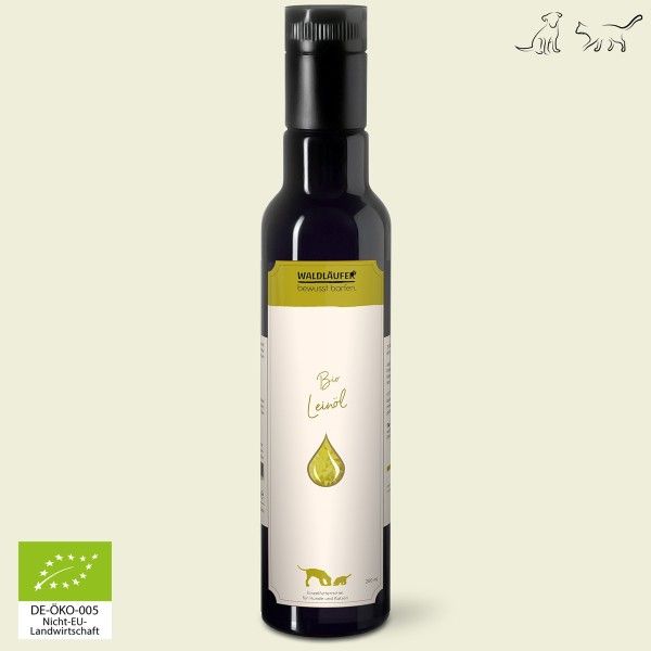 Waldkraft BIO Leinöl - 1. Kaltpressung - 250ml - 0,25 Liter Flasche