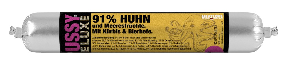 Huhn & Meeresfrüchte m. Kürbis & Bierhefe - mousse - 100 Gramm