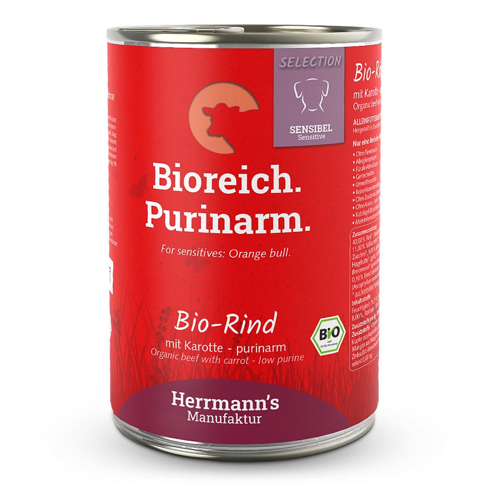 Herrmanns Herrmann's Selection Sensible Bio Rind mit Karotten - purinarm 400 g