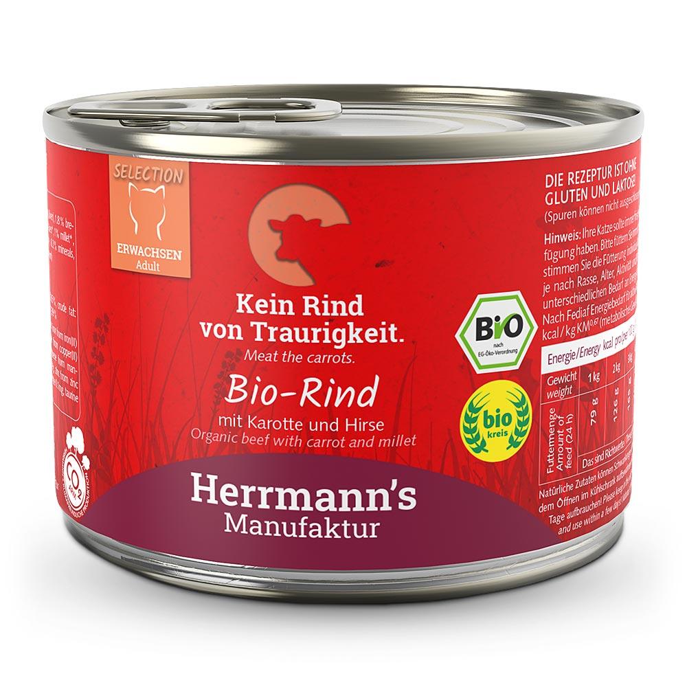 Herrmanns Herrmann's Selection Adult Bio Rind mit Karotte und Hirse 200 g