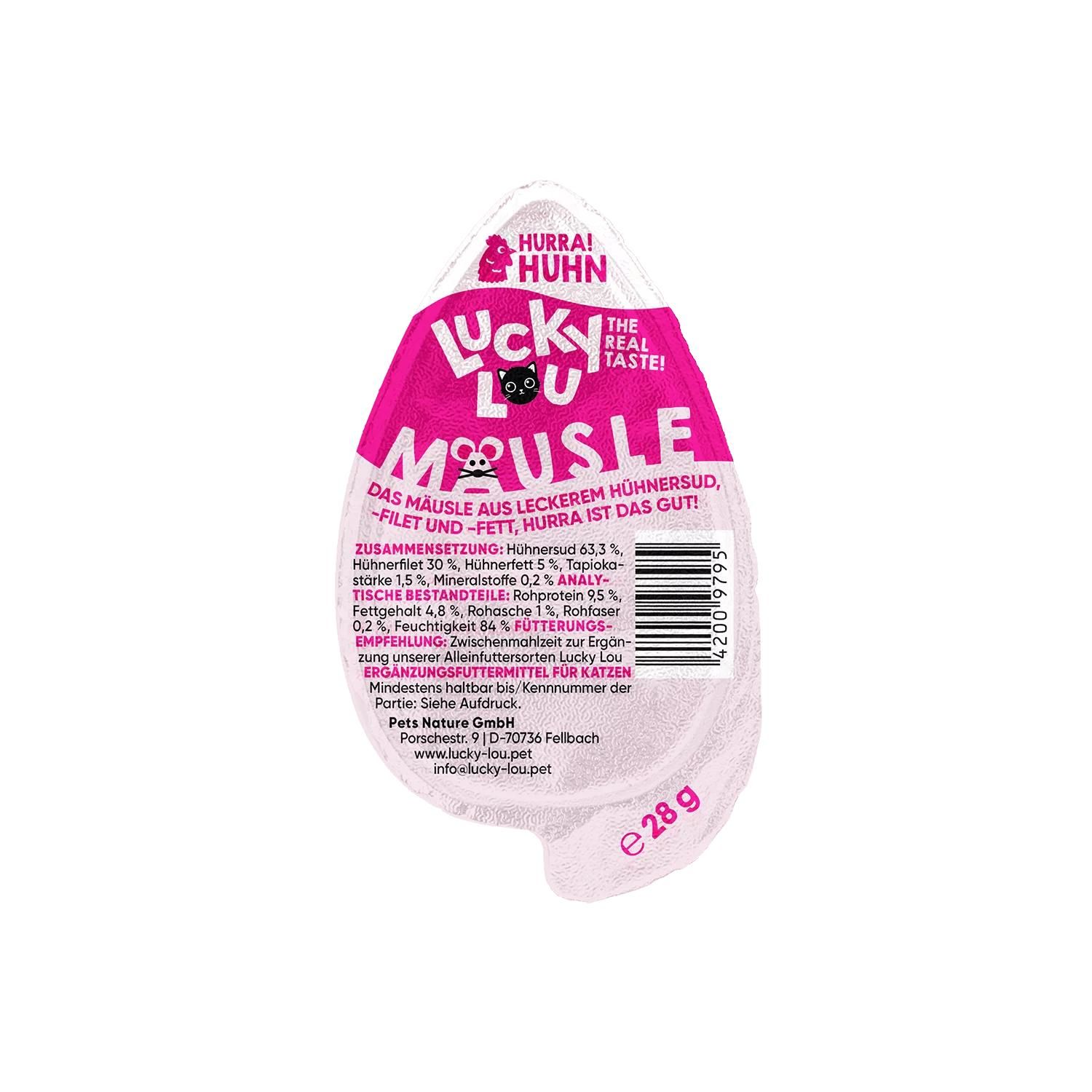 Petsnature Lucky Lou Mäusle Huhn 28g - 28 Gramm Petsnature Lucky Lou Mäusle Huhn 28g - 28 Gramm