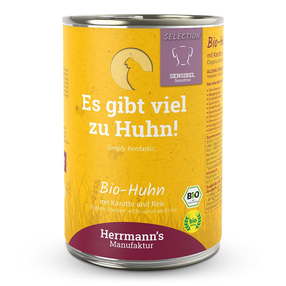 Herrmanns Herrmann's Selection Sensible Bio Huhn mit Karotte & Reis 400 g Herrmanns Herrmann's Selection Sensible Bio Huhn mit Karotte & Reis 400 g