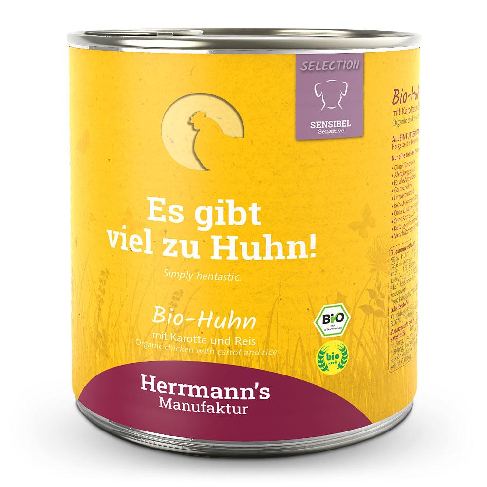 Herrmanns Herrmann's Selection Sensible Bio Huhn mit Karotte & Reis 800 g Herrmanns Herrmann's Selection Sensible Bio Huhn mit Karotte & Reis 800 g