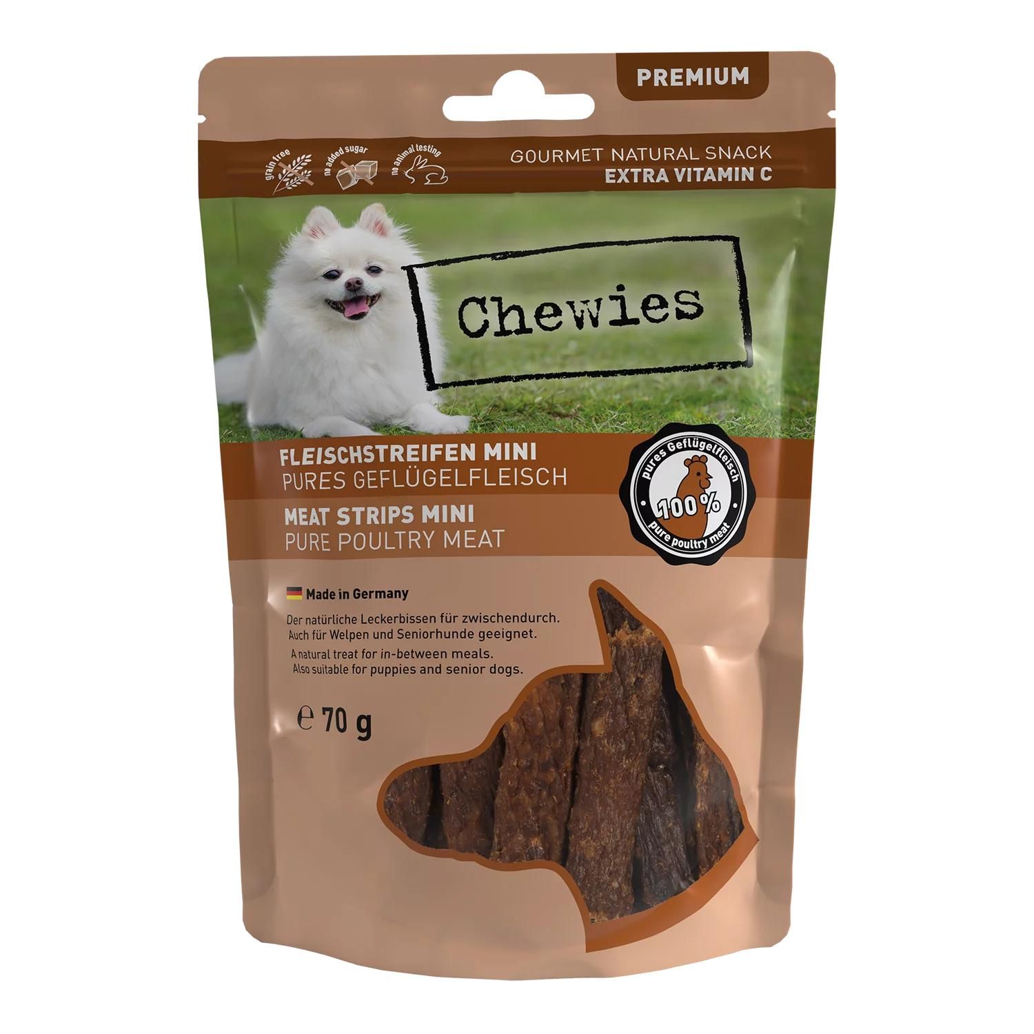 Petsnature Chewies Fleischstreifen Geflügel 70g Hund, Eskimo-Hund, Säugetier, Haustier