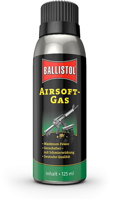 Airsoft-Gas, 125 ml, deutsch/englisch - neue Größe 500 ml