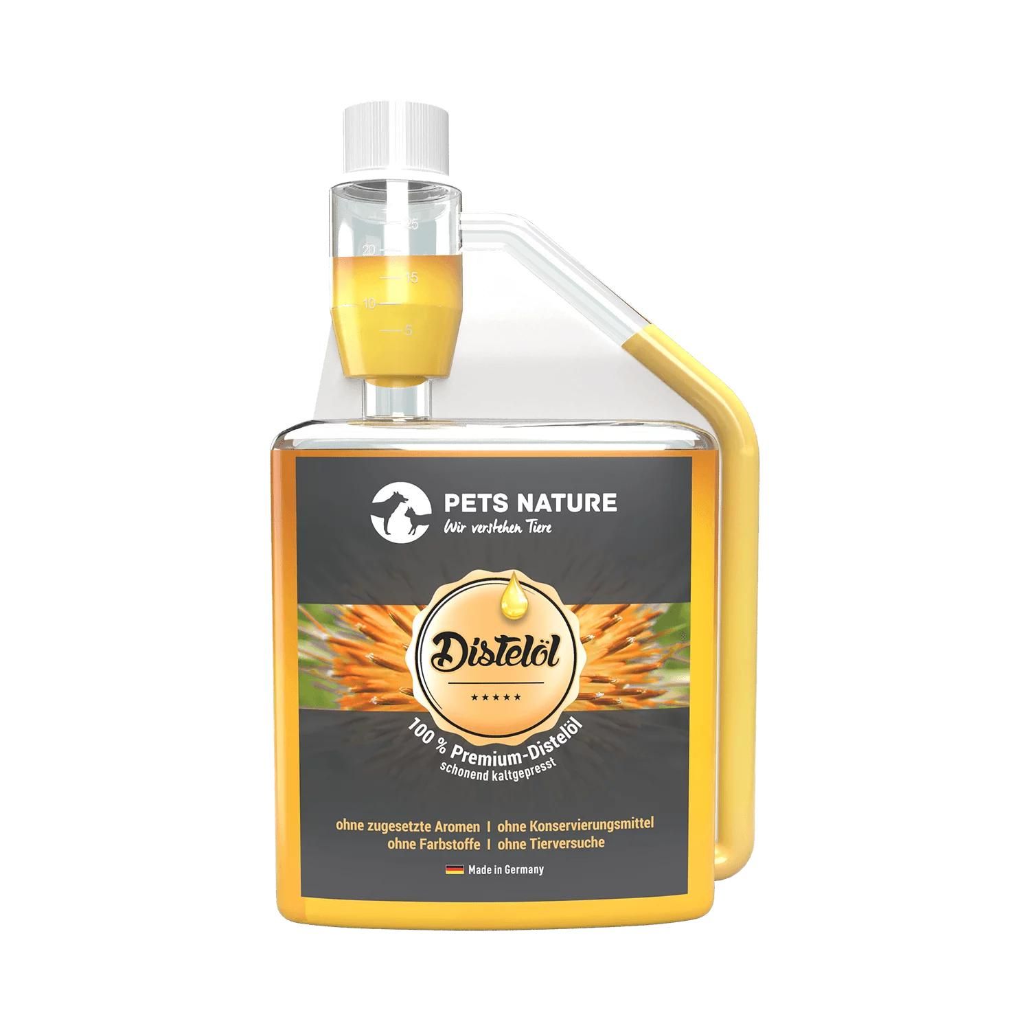 Petsnature Pets Nature Distelöl 500ml - 500 Milliliter Flasche, Kosmetik, Parfüm