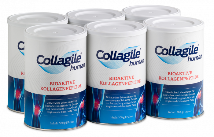 Collagile Human - Bioaktive Kollagenpeptide - 6er