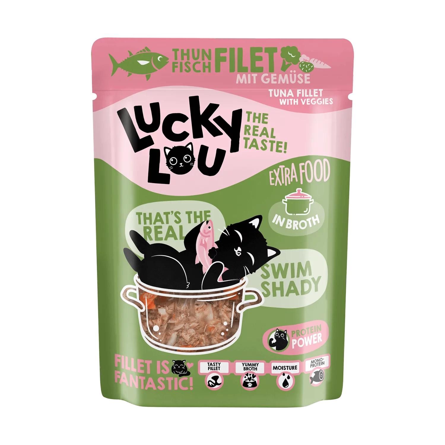 Petsnature Lucky Lou Extra Food Thunfisch mit Gemüse in Sud 70g Pouch - 70 Gramm Petsnature Lucky Lou Extra Food Thunfisch mit Gemüse in Sud 70g Pouch - 70 Gramm