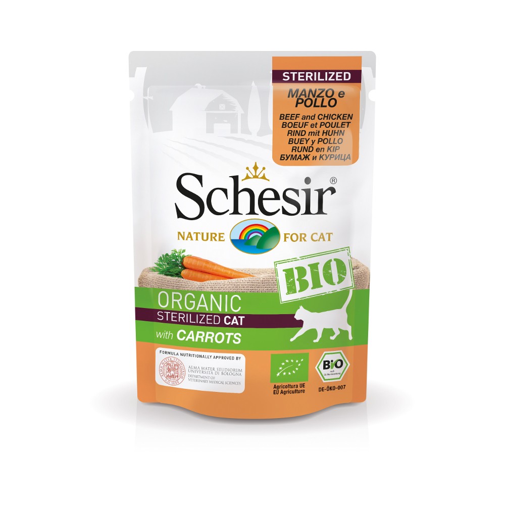 SCH Cat Bio Rind Huhn Karotten 85g