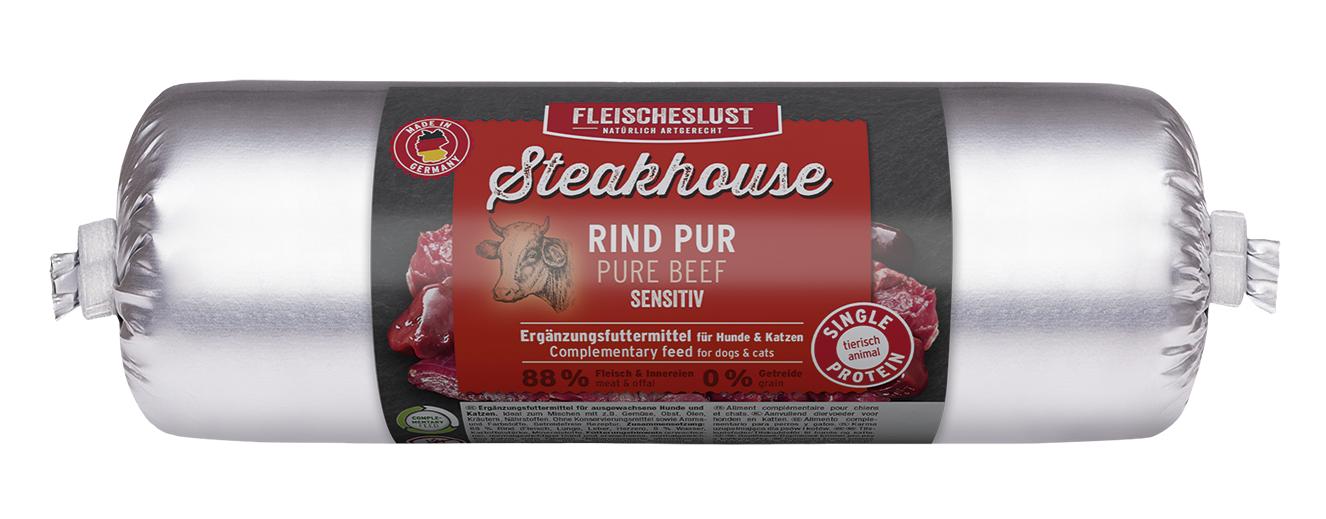 Fleischeslust Steakhouse Rind pur 500 g Aluminium, Zylinder